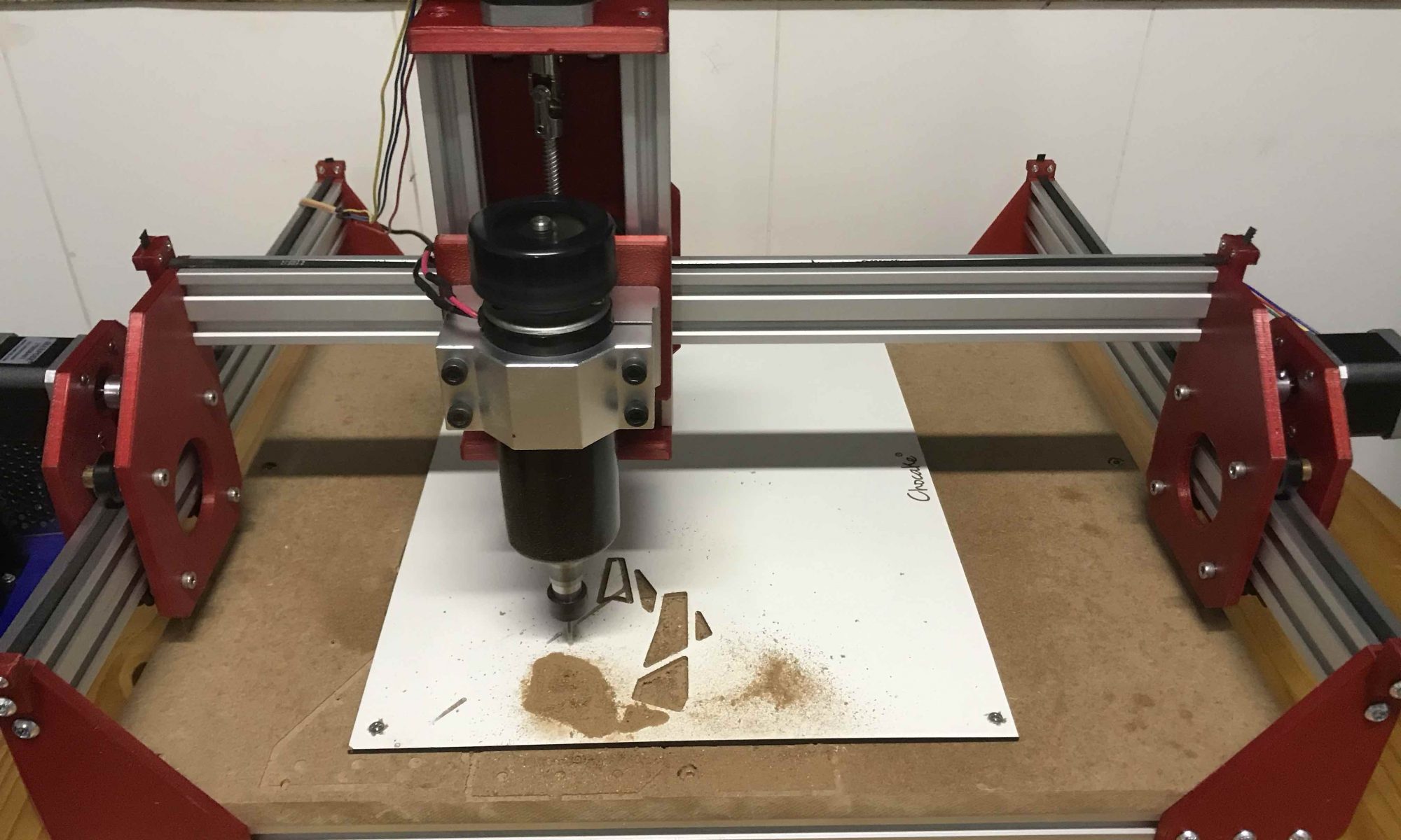 CNC feita com peças impressas em 3d